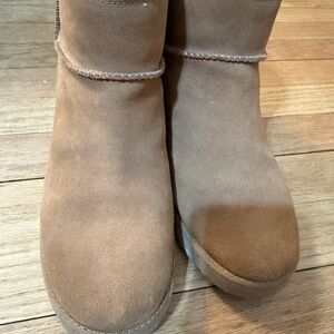 UGG Classic Tan Suede Women's WEDGE Winter Boots